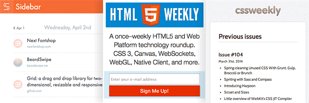 Newsletters for Front End Developers