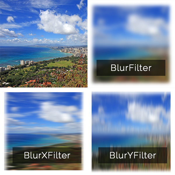 Blur effect using Pixi.js