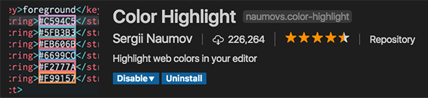 showhide plugin link color