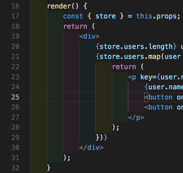 Sangrar arco iris para VSCode