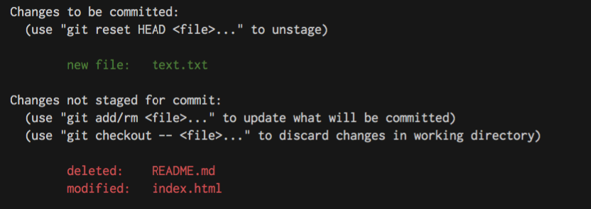 git status only tracked files