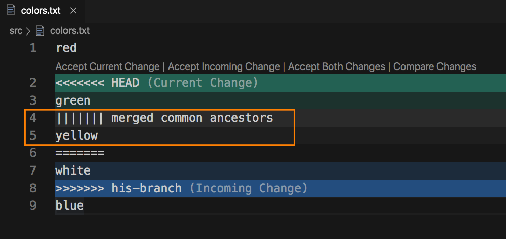 fixing merge conflicts in p4merge